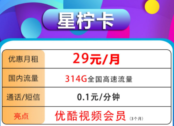 流量不夠用怎么辦？ 中國電信官方流量卡大流量不限速低月租超劃算29元送優(yōu)酷會員